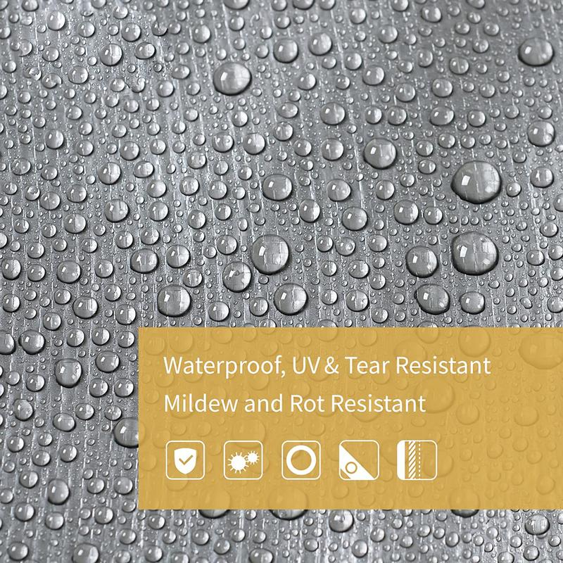 Waterproof Tarpaulin Anti-UV Silver Tarp Multipurpose 2x2m 2x3 3*3 3x4 3mx5 Awning Canopy Rain Cover Outdoor Sunshade Camping