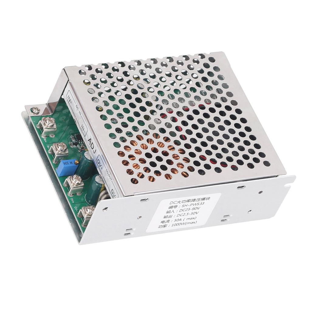 DC to DC Buck Module 50A 1000W DC25?90V Input DC2.5?50V Output Adjustable Buck Converter Module