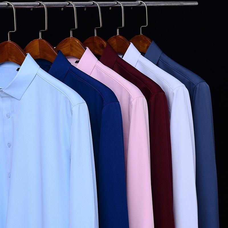 Men's Winter Sherpa Lined Shirts Long Sleeve Button Down Fleece Dress Shirts for Men Business Casual Warm Comfortable Thermal Shirt With Pockets