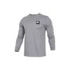 Logo Print Crew Neck Long Sleeve T-Shirt Men Tops Grey 893393-091