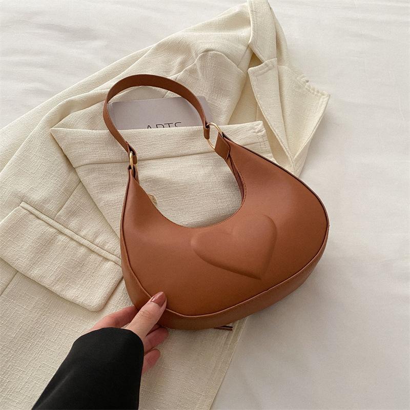 Sense women's bag, crescent bag, armpit bag, commuter messenger bag, shoulder bag, new bag, niche crescent bag.