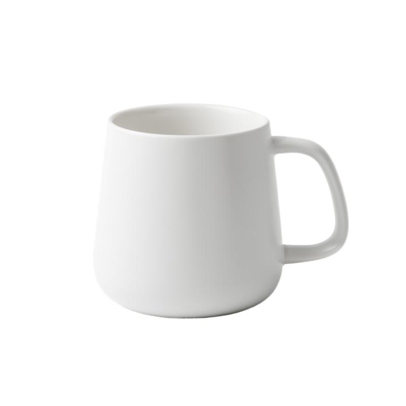 Mug with Lid and Spoon Set Coffee Mug Office Home Ceramic Belly Capacity Men's Drinking Cup Girls