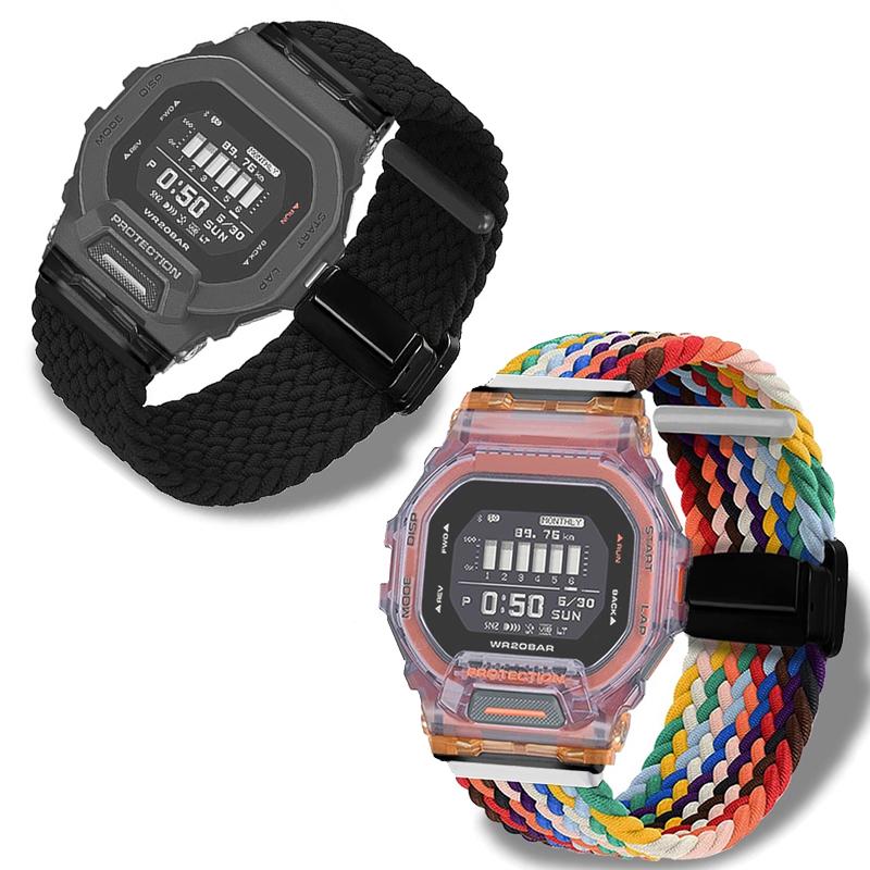 Design Canvas Armband für Casio GBD-200/GB D200 SM Nylon Uhrenarmband | Wasserdichtes Sportarmband Ersatzzubehör