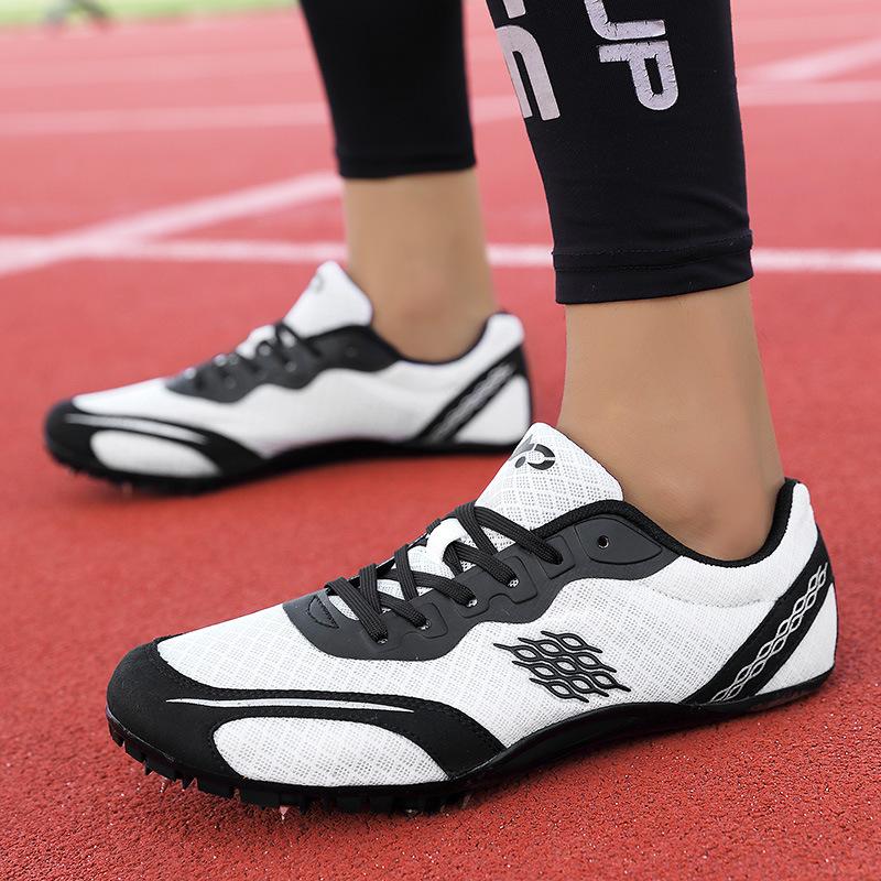 New Professional Track and Field Shoes for Boys and Girls, Youth Running Standing Long Jump Hurdle Jump High Jump Running Spikes, Physical Testing 