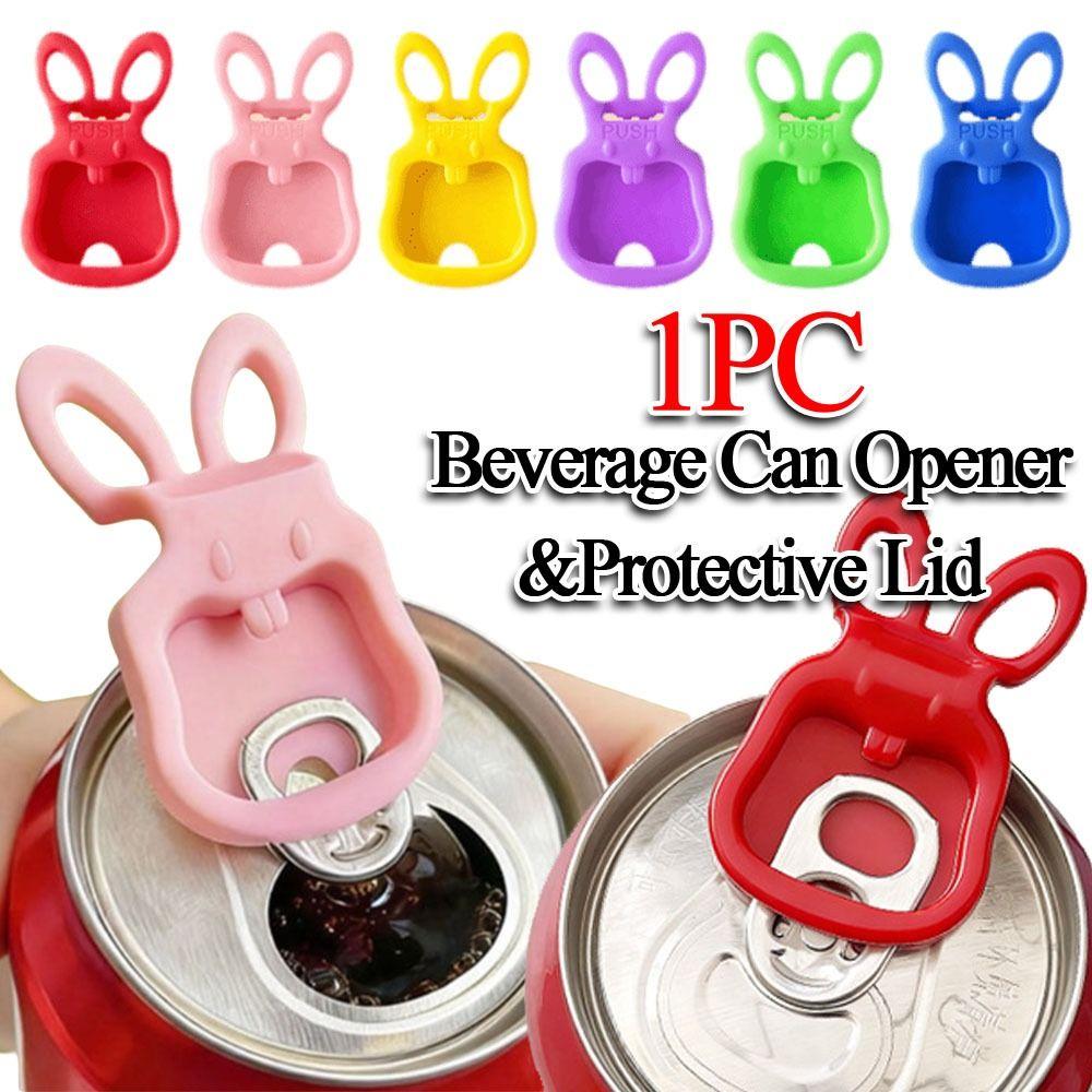 Always on And Off Beverage Can Opener and Protective Lid Small Sealer  For Parties Barbecu&beach