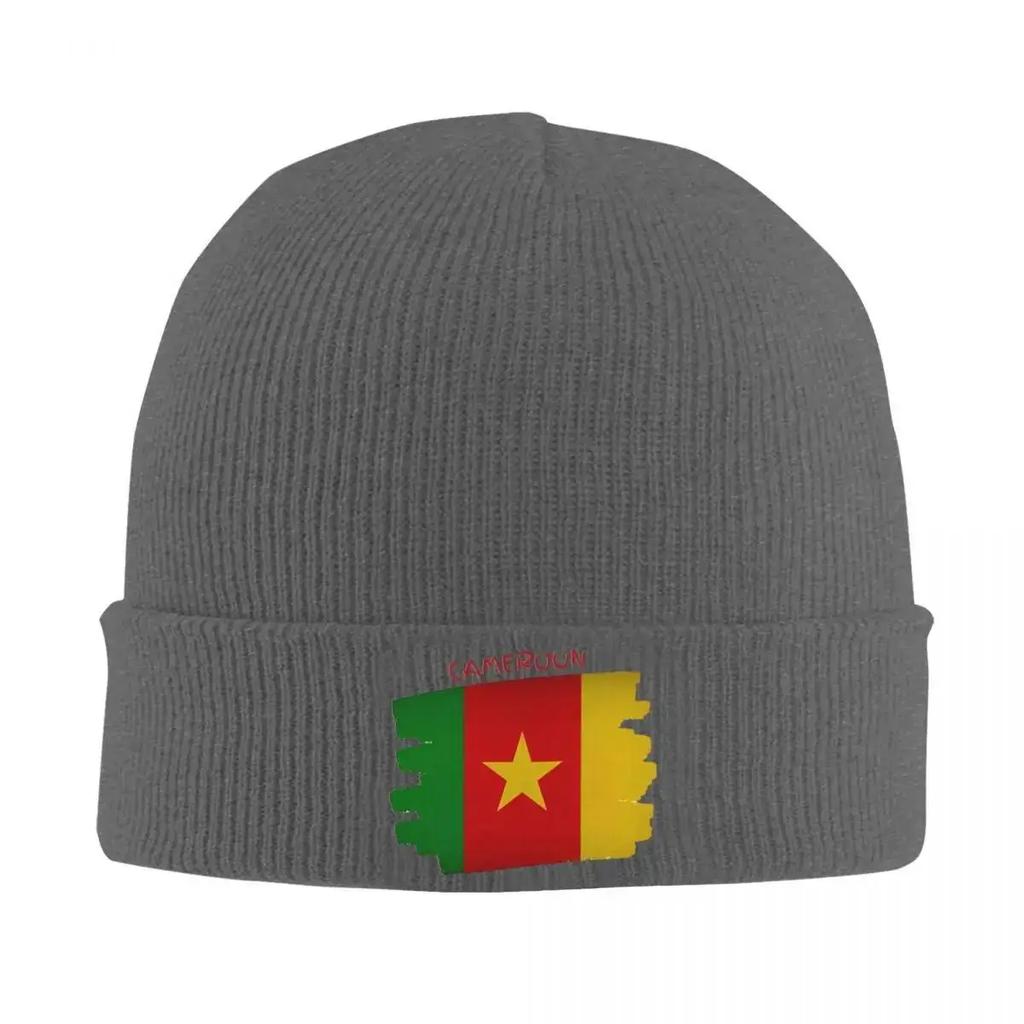 New Cameroon Cameroun Flag Beanie Hats Map Cute Caps Unisex Adult Gym Knitting Hat Autumn Printed Warm Soft Beanie Hat