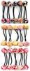 Flower Chirimen Hair Ties Set Japanese Pattern Chirimen Ring Hair Hair Accessories Ball Set 1 Yamabuki Clips/Hair (3 pieces) - Ties/Pony - (2.5cm) -