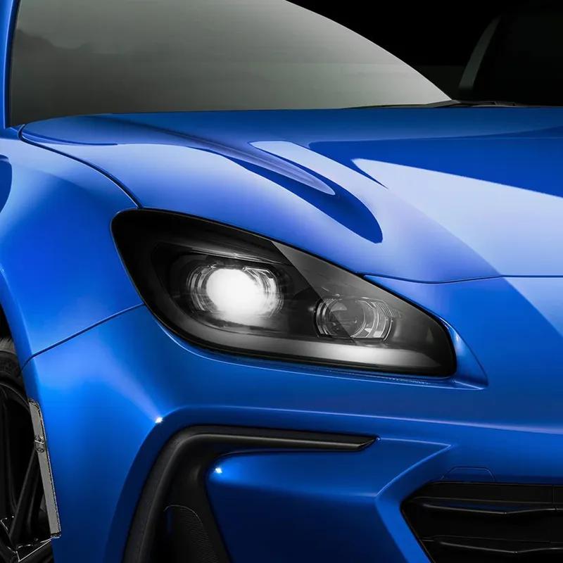 2PCS For Subaru BRZ GR86    2024 Car Headlight Protective Film Front Light TPU Sticker Transparent Accessories