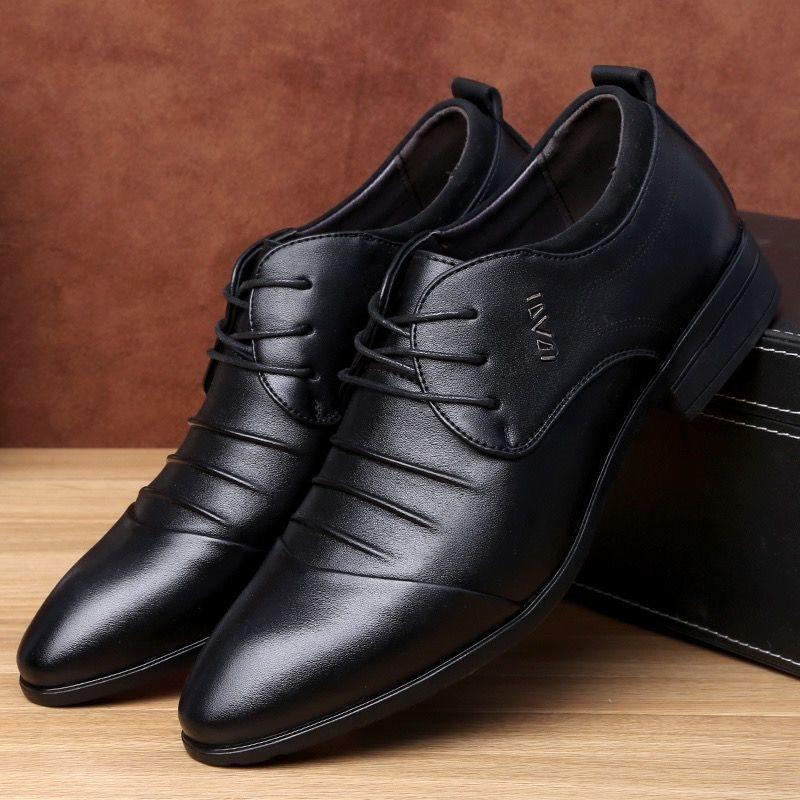 Leather Shoes Men's Business Casual Formal Wear British Men's Youth Leather Shoes