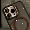 Luxury For Magsafe Phone Cases For iPhone 16 13 12 11 Pro Max Metal Lens Protector Case For iPhone 15 14 Pro Max 16 Plus Cover
