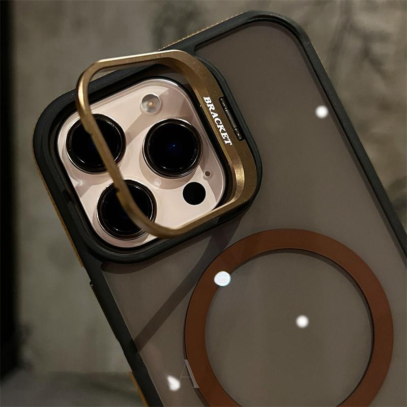 Luxury For Magsafe Phone Cases For iPhone 16 13 12 11 Pro Max Metal Lens Protector Case For iPhone 15 14 Pro Max 16 Plus Cover