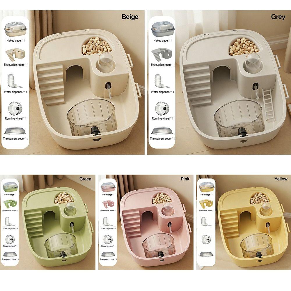 Convenient Large Space Hamster Cage Breathable Ventilation Small Animal Carrying Cage Easy Clean Sturdy Pet House