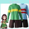 Traje de Cosplay Requintado de Undertale Frisk Chara Perfeito para Todas as Ocasiões