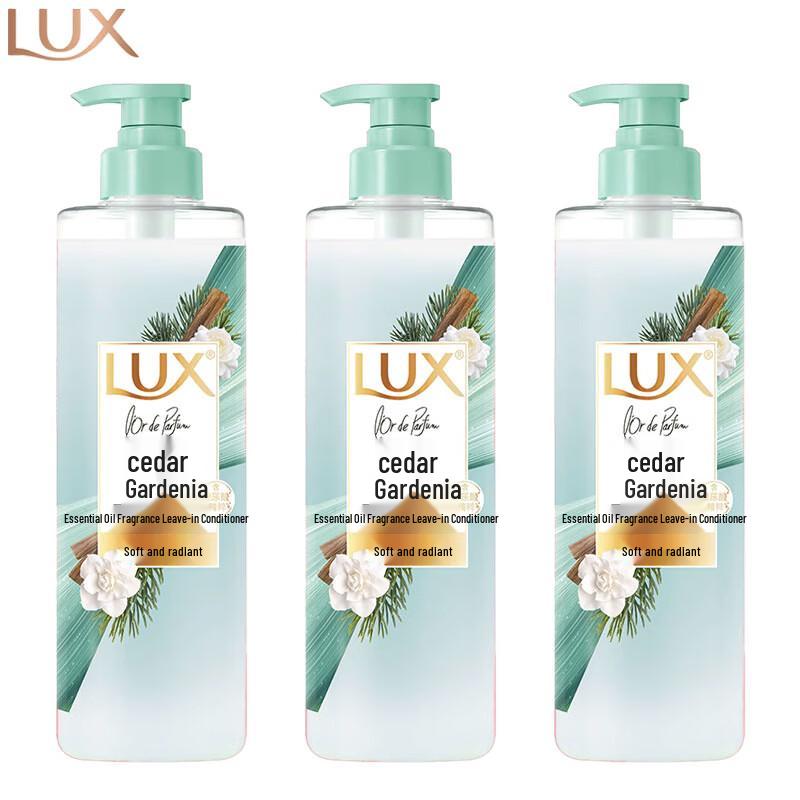 LUX Essential Oil Fragrance Hair Conditioner - Cedar & Gardenia (3x470ml)