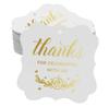 Inkdotpot Real Gold Foil Thanks For Celebrating With Us Bridal Shower-Baby Shower-Retirement-Wedding-Birthday Tags