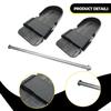 Rowing Machine Foot Pedals Pair Black for Home Non Slip Gym Workout Equipment Accessories Wear