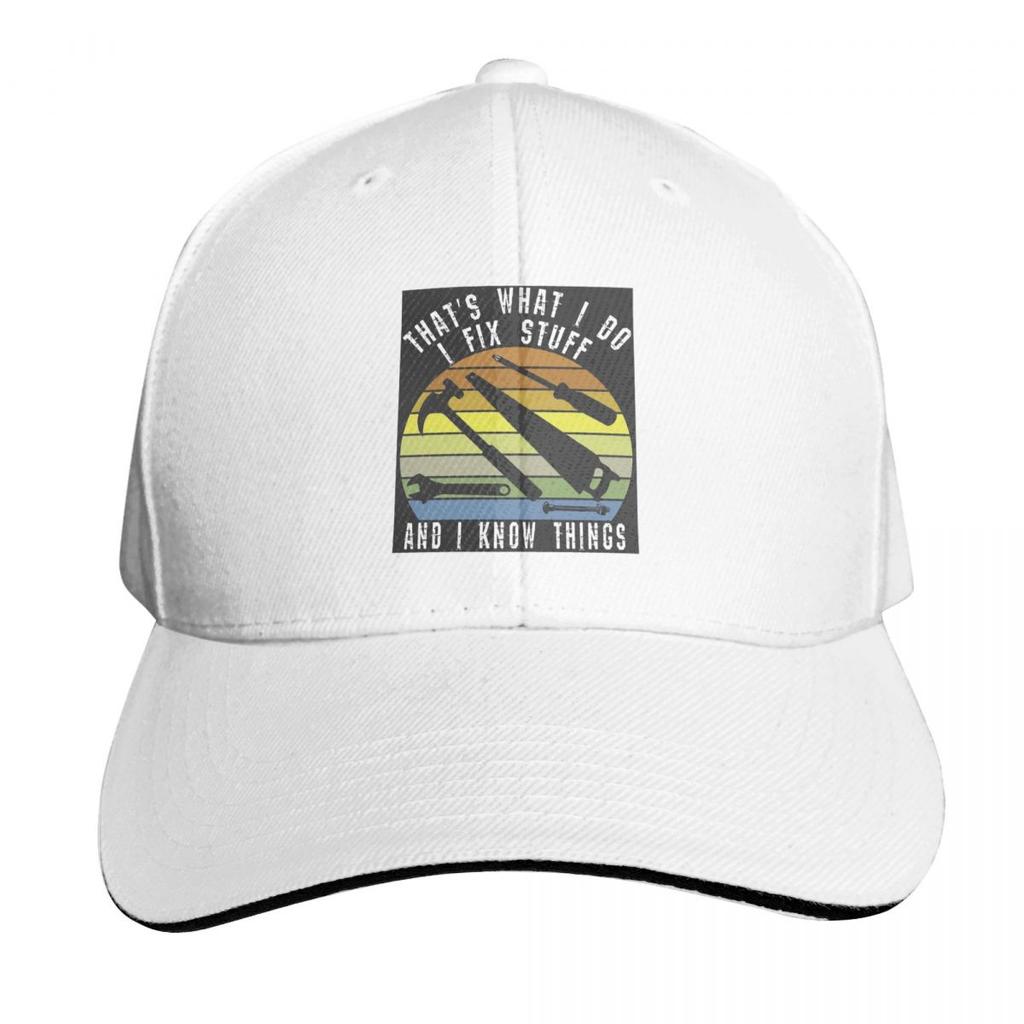 Thats What I Do I Fix Stuff And I Know Things Cap Fashion Casual Baseball Caps Adjustable Hat Hip Hop Unisex Baseball Hats