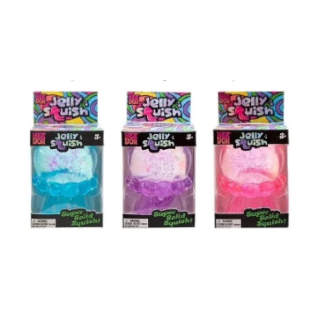 New Needoh Jelly Hops Octopus Stress Relief Squeeze Toy, Waterproof Beach Water Toy, Cute Sensory Fidget Gift For Children