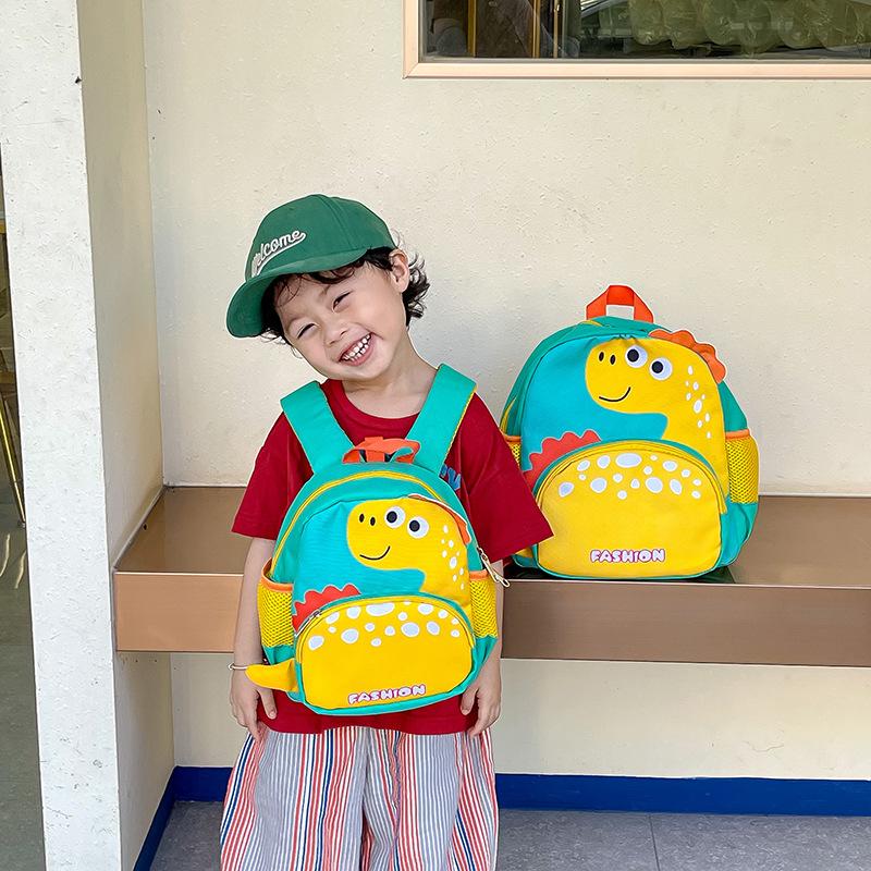 Anti-Lost Children'S Schoolbag Cartoon Dinosaur Kindergarten Children'S Lightweight Backpack Boys And Girls Travel Bag