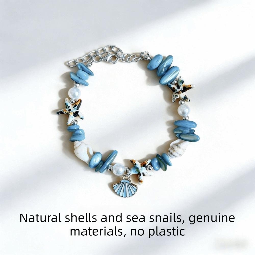 Pearl Beach Beads Bracelet Ocean Sea Series Bohemian Shell Bracelet Shell Starfish Bracelet Daily