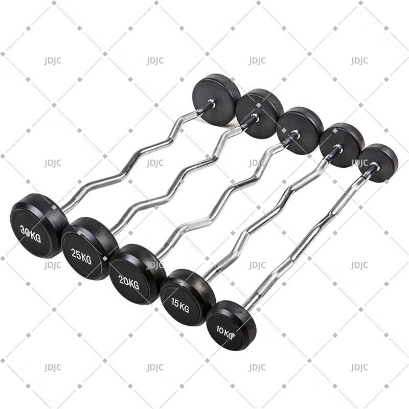 JDJC Fixed Barbell & Rack Set