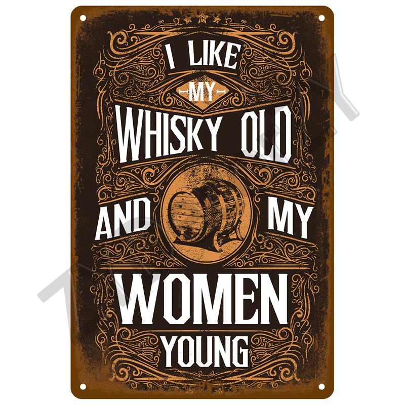 Vintage Posters Cocktail Tin Sign Plaque Metal Sign Plate Decoration Wall Art Home Decor For Bar Pub Club Man Cave Iron Painting