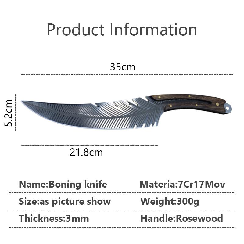 Handmade Kitchen Boning Knives Forged Chinese Cleaver Meat Fishing Knife Chef Slicing Cutter Tools