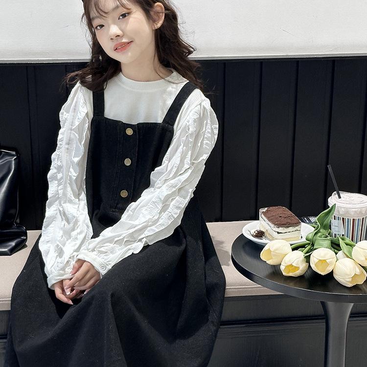 

Модный комплект-двойка для девочек 2025 - Стильный весенне-осенний наряд для детей 170 cm