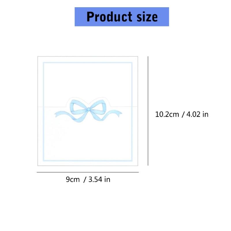 Lot de 100 Cartes de Table Nœud Rose Cartes de Placement Étiquettes vierges d'attribution de place pour Mariages et Réunions Sociales