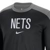 Nike Dri-Fit NBA Crew Neck Pullover Raglan Long Sleeve 2024/25 Season Brooklyn Nets Basketball Jersey Unisex tops FV1627-002