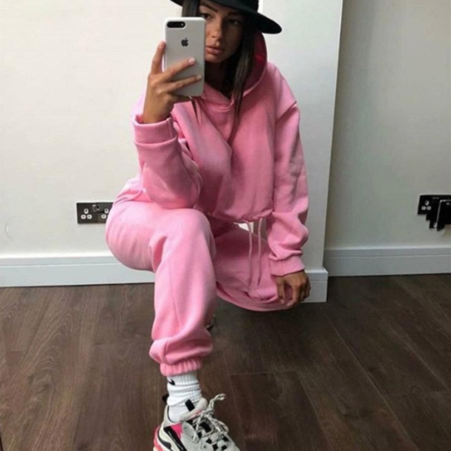 Fall Sale New Fashion Long Sleeve Sports Casual Set Two Piece Outfit