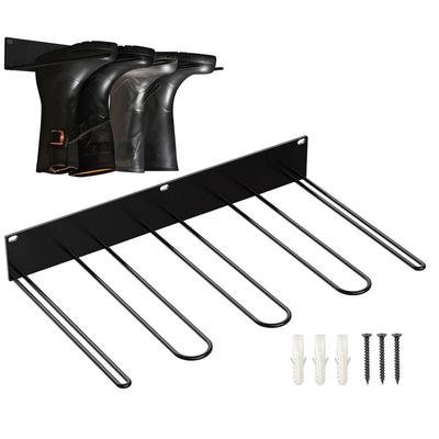 Shoe And Boot Rack Wall Mounted Boot Drying Rack Metal Boot Stand Boot Storage For Cowboy Boots Rain Boots
