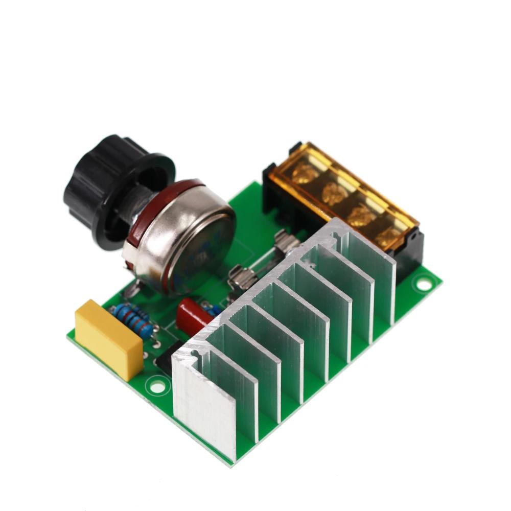 SCR Voltage Regulator 4000W 220V Dimming Dimmers Motor Speed Controller Power Supply Module SCR Adjustable Motor