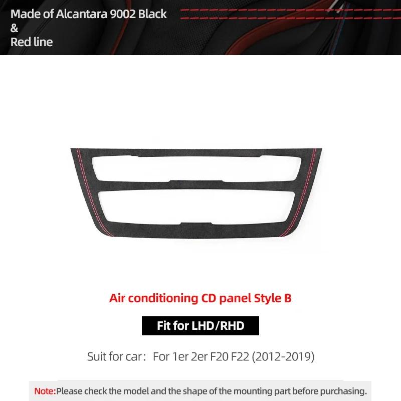 Betterhumz For BMW F20 F21 F22 Series 1 2 M235i Car Interior Air Conditioner CD Trim Panel Sticker Made of Alcantara Accessories
