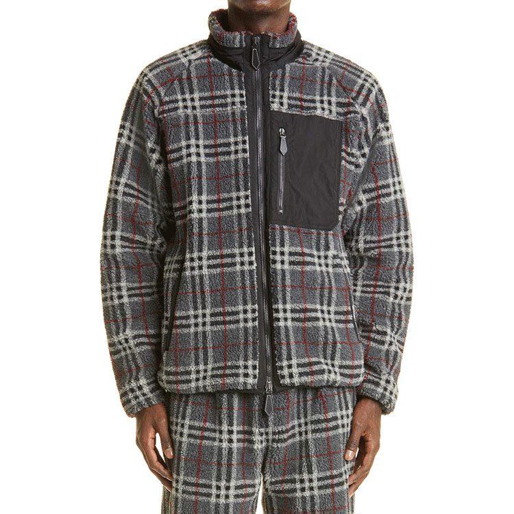 Burberry Full Zip Fleece Check Top 80455361