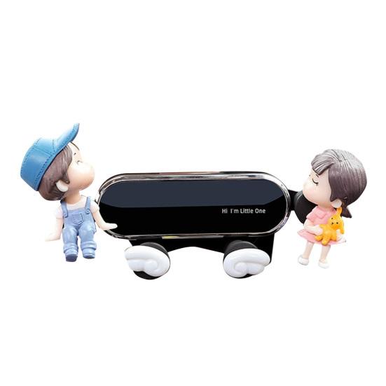 Cute Cartoon Air Vent Phone Holder 360 Degrees Rotatable Car Mount Universal Phone Mount  Easy One-Hand Operation Fun Dashboard