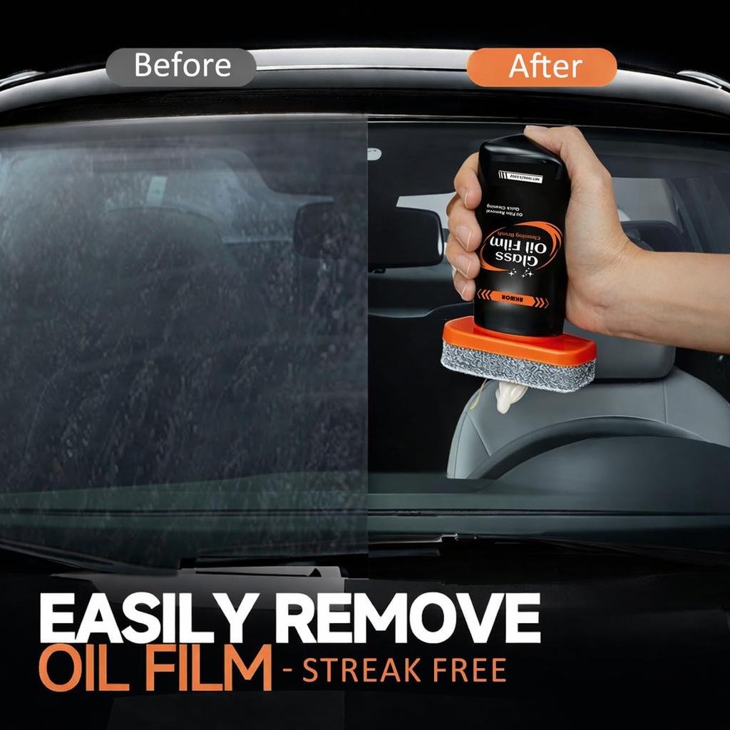 Anti Fog Oil Film Removal 100g Car Windshield Rain Repellent Hydrophobic Glass Cleaner For Car Detailing Long Lasting HD
