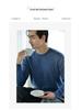 Men's 2024 Autumn/Winter Cashmere Crew Neck Loose Fit Sweater - Warm Business Casual Knit Base Layer