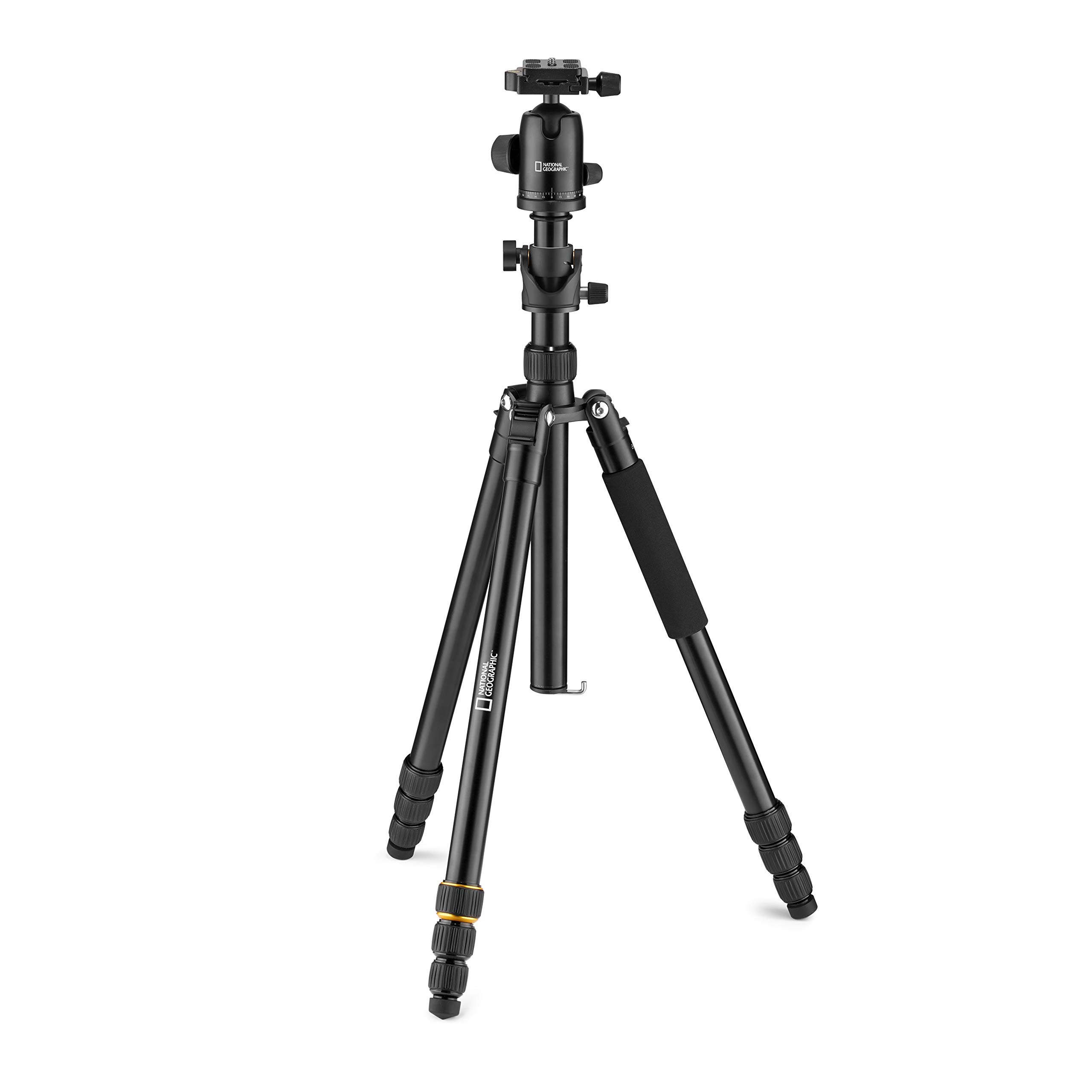 

National Geographic Travel Nut with Panoramic Includes Dedicated 8kg Weight Center Pole Ideal for Overhead and NGTR003T Tripod, Aluminum, 4-Section, чёрный