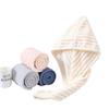 1Pc Coral Fleece Hair Drying Turban With Button Absorbent Soft Fast Drying For Wet Hair After Shower Home Use