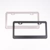 1 Set American Auto Accessory Universal Stainless Steel License Plate Frame Black Bracket Number Plate TAG Cover For Front Rear