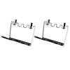 2PCS Hanging Trash Bag Holder Iron Foldable Under Sink Garbage Bag Rack for Kitchen Cupboard Frame Cabinet Door