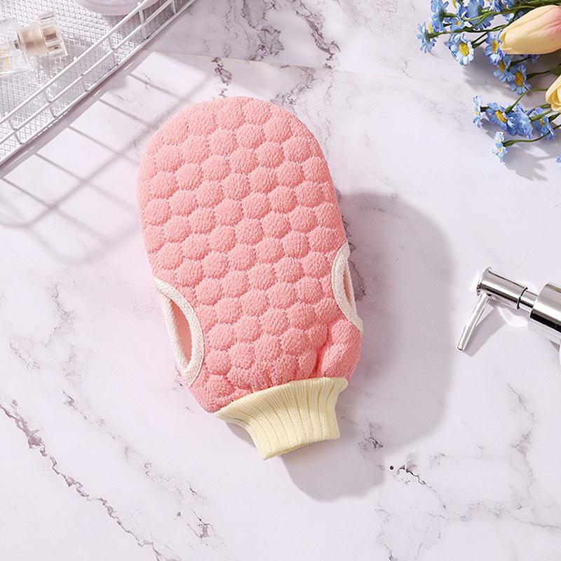 Two-Sided Bath Scrub Glove Bath For Peeling Exfoliating Body Cleaning Dead Skin Gloves For Shower Body Brush Towel Spa Foam Body