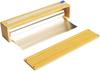 Dsnirasy Wrap Slide Bambus Frischhaltefolie Wrap Glatte Schneidefunktion BBQ Hochwertiges Aluminiumfolien-Set Cutter, Hülle, Cutter & 30cm50m