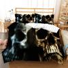 Skull Printing Duvet Cover Teens Bedroom Set Fashion Bedding Set Comforter Cover