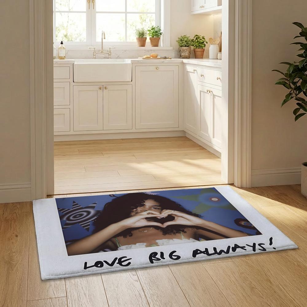 Singer O-Olivia Dean Floor Mat Flannel Door Mat Non-Slip Bedroom Living Room Home Decor