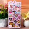 Kawaii Sanrio Happy Buttocks Stickers My Melody Kuromi Soft Pinched Decompression 3D Relief Sticker Cartoon Reward Bubble Decals