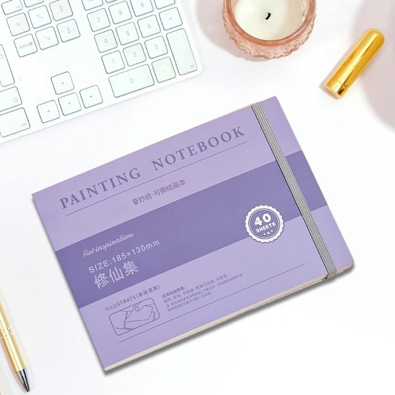 Tearable Drawing Notebook Tearable Paint Book Small Drawing Book Art Supplies Sketch Book for Outdoor Travel Projects