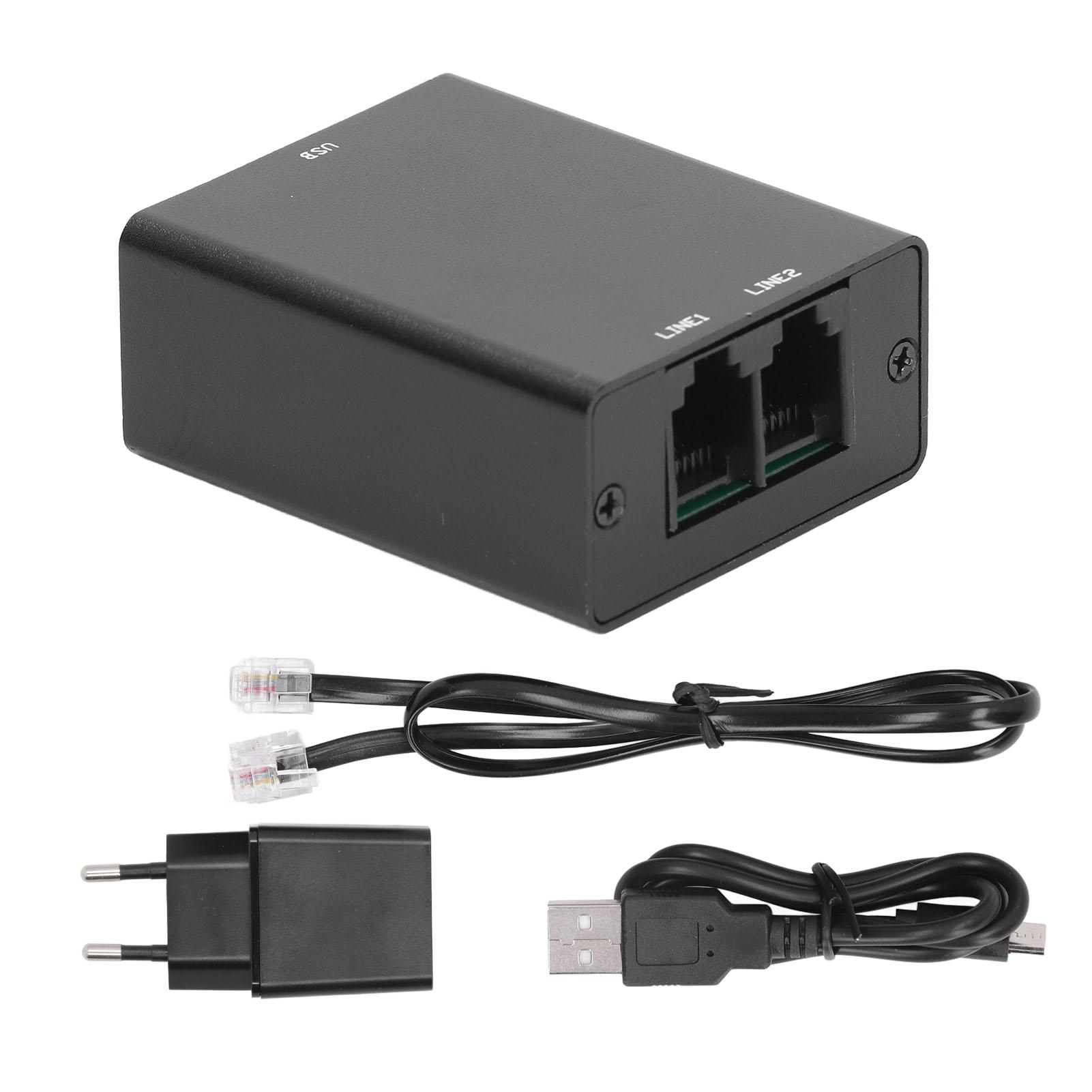 

Mini Telephone Recorder with 32GB Automatic Stable Memory Clear Sound with RJ11 Port Telephone Recorder