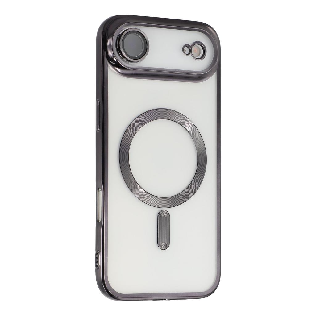 For iPhone 17 Air Magnetic Case CD Veins Glass Lens Guard TPU Phone Back Cover